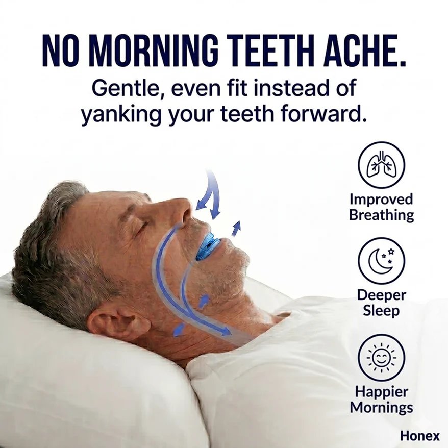No morning teeth ache, improved breathing