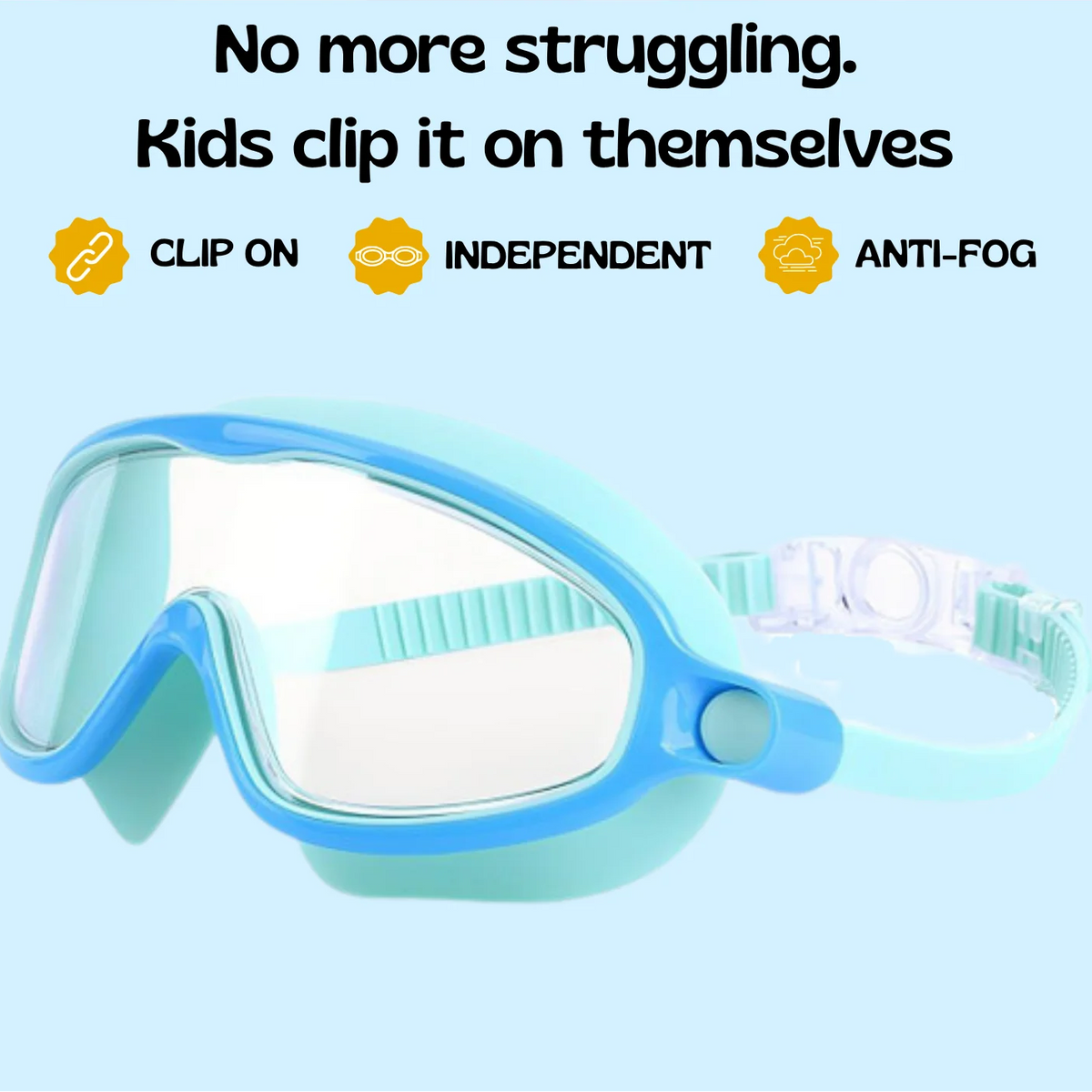 TibaToes™ Clip-On Swim Goggles for Kids
