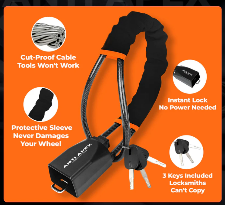ANTI-APEX™ Driveway Defender — Steering Wheel Anti-Theft Lock