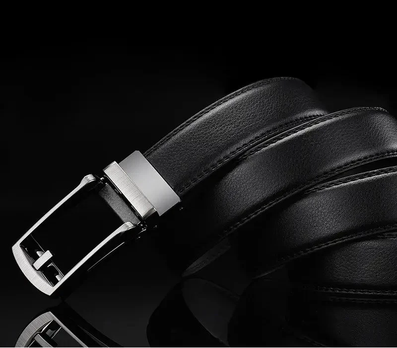 Vittelo Belt — Ratchet Buckle Leather, No Holes