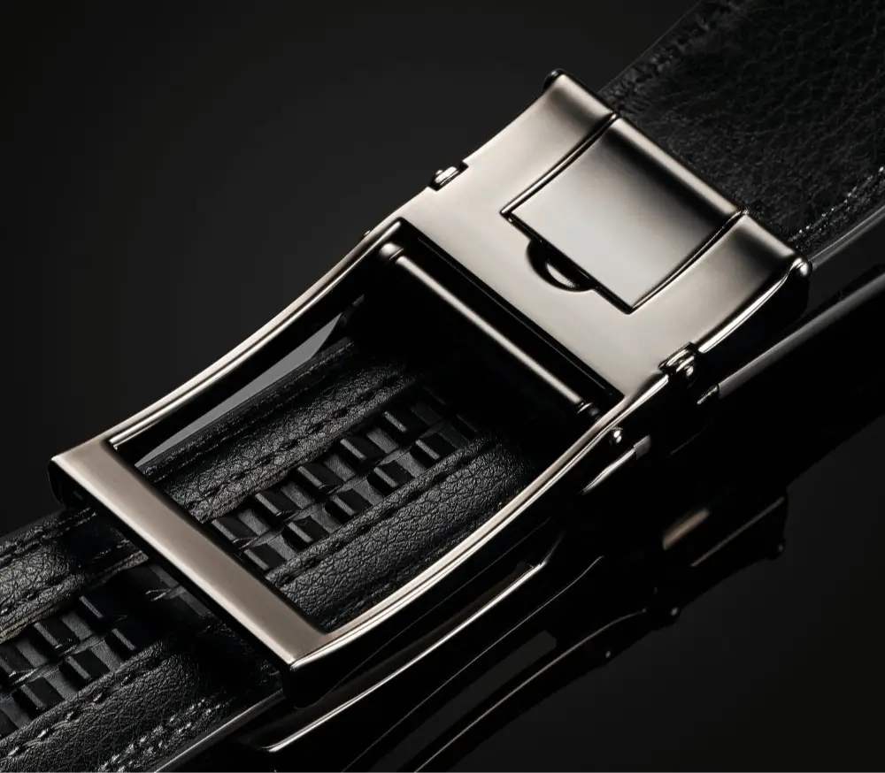 Vittelo Belt — Ratchet Buckle Leather, No Holes