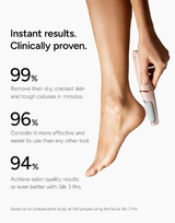 Nuvé™ Silk 3 Pro — Electronic Callus Remover (Salon Feet in 5 Minutes)